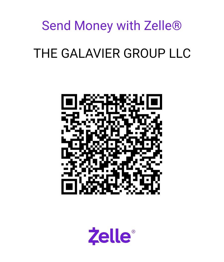 Zelle QR code for THE GALAVIER GROUP LLC
